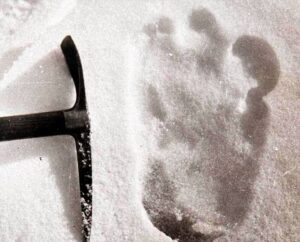 The footprints of the humane human found in the Himalayas to the Indian Army, are 32 inches long Pagmark
