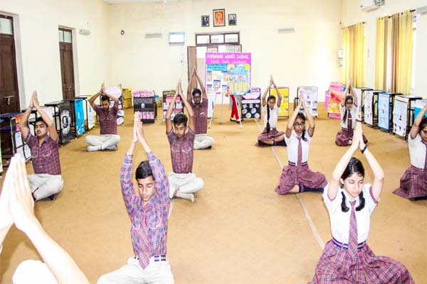 Read more about the article दयानंद मॉडल स्कूल, मॉडल टाऊन में मनाया गया विश्व योग दिवस, पोस्टर्स के जरिए दर्शाया गया योग का महत्व