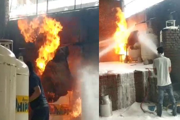You are currently viewing यमुनानगर: गैस रिसाव से फैक्टरी में लगी भीषण आग, 12 लोग झुलसे, नौ की हालत गंभीर