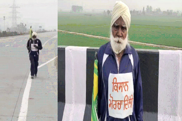 You are currently viewing जज्बा हो तो अमर सिंह जैसा: किसान संघर्ष में शामिल होने के लिए 400 KM का सफर दौड़कर पार कर रहा 70 वर्षीय बुजुर्ग