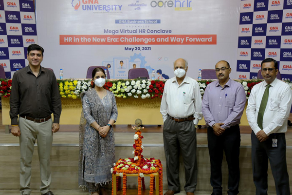 Read more about the article MEGA VIRTUAL HR CONCLAVE, 2021: HR IN THE NEW ERA- CHALLENGES & WAY FORWARD HELD @ GNA UNIVERSITY