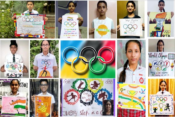 Read more about the article ओलंपिक खेलों में भाग ले रहे भारतीय खिलाड़ियों को DIPS विद्यार्थियों ने दी शुभकामनाएं