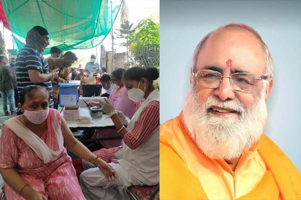 Read more about the article भगवान श्री लक्ष्मी नारायण धाम में लगा कोविशील्ड वैक्सीनेशन कैंप, 150 लोगों ने लगवाई डोज