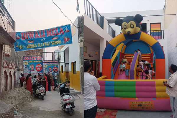 Read more about the article अंबिका प्लेवे स्कूल में धूमधाम से मनाया गया दिवाली मेला, बच्चों में दिखा भारी उत्साह