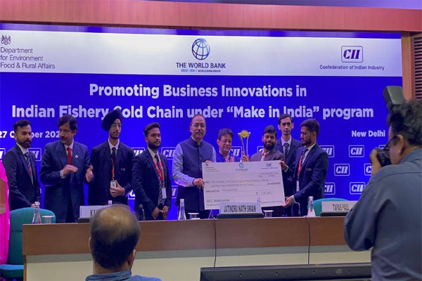 You are currently viewing GNA University Grabs First Position in India under “National Design Challenge on Innovative Design of Mobile Kiosk for Fish Vending”