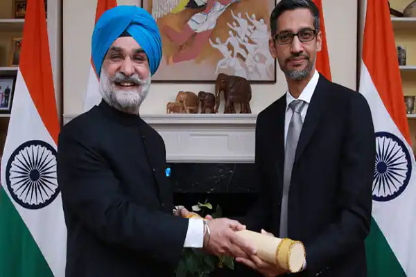 Read more about the article Google CEO सुंदर पिचाई पद्म भूषण से सम्मानित, भारत को लेकर कही ये बात