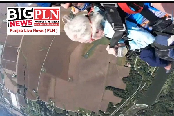 You are currently viewing बड़ी खबर: 104 वर्षीय बुजुर्ग महिला ने 13 हजार 500 फीट की ऊंचाई से विमान से लगाई छलांग, VIDEO देख उड़ जाएंगे होश