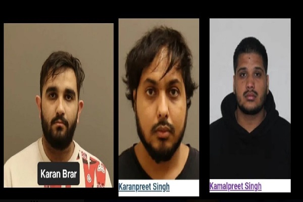 You are currently viewing कनाडा में खालिस्तानी आतंकी निज्जर की हत्या मामले में 3 भारतीय गिरफ्तार, कनाडा पुलिस ने जारी की आरोपियों की तस्वीरें