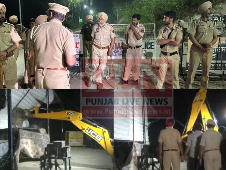 Read more about the article खुल गया शंभू और खनौरी बॉर्डर ! पुलिस ने JCB से उखाड़े  प्रदर्शनकारी किसानों के टेंट, इंटरनेट सेवा बंद, 3 हजार पुलिसवाले तैनात, कई किसान हिरासत में