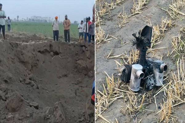 Read more about the article गुरदासपुर में जोरदार धमाकों से थर्राया इलाका, 4 किमी तक टूटे घरों के शीशे; खेत में बना 15 फुट गहरा गड्ढा