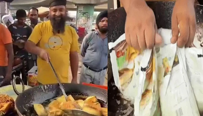 Read more about the article खौलते तेल में प्लास्टिक के पैकेट घोलकर बेच रहा था पकौड़े, VIDEO वायरल होते ही स्वास्थ्य विभाग ने लिया एक्शन