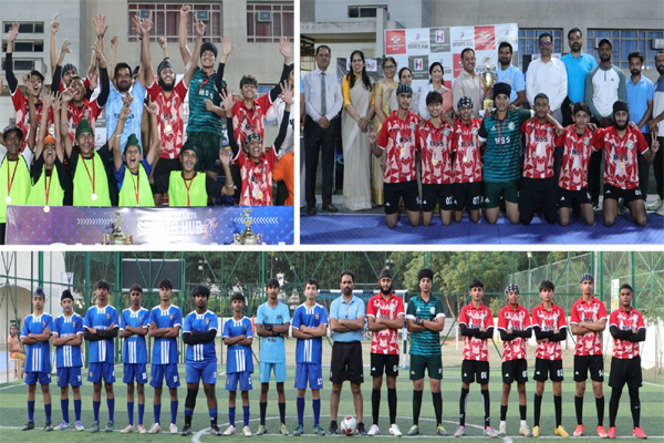 Read more about the article Innocent Hearts फुटसल चैंपियनशिप सीजन-3: मानव सहयोग स्कूल ने U-14 और U-17 दोनों श्रेणियों में मारी बाजी, जीते गोल्ड मेडल