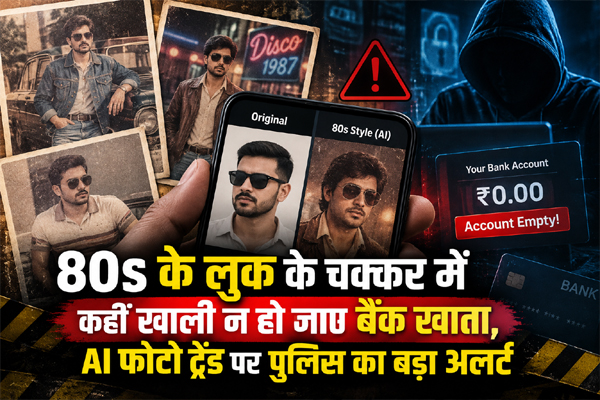 You are currently viewing 80s के लुक के चक्कर में कहीं खाली न हो जाए बैंक खाता, AI फोटो ट्रेंड पर पुलिस का बड़ा अलर्ट; जान लें जरूरी बातें