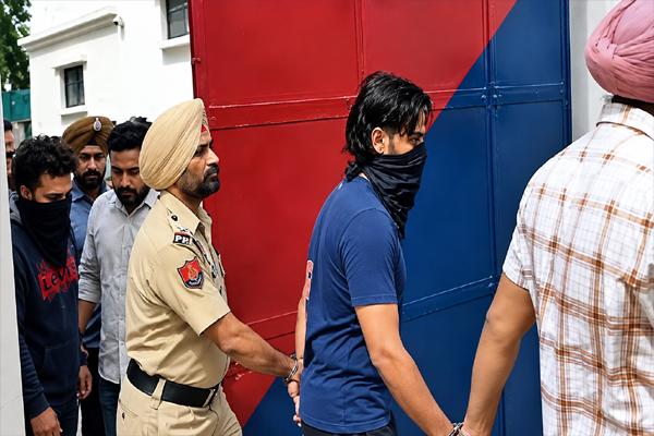 You are currently viewing पंजाब DGP की रिश्तेदार का बेटा निकला लॉरेंस गैंग का शूटर, कारोबारियों से मांगी 5-5 करोड़ रुपए की रंगदारी; 4 गिरफ्तार